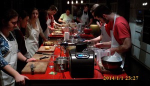 Leipzig 2015 winter group at cooking class