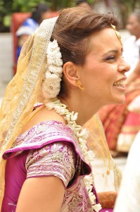 Darina Stamova at her wedding in India during the winter of 2015 