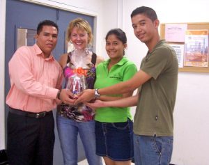 Suzanne Tierney with her students in Panama
